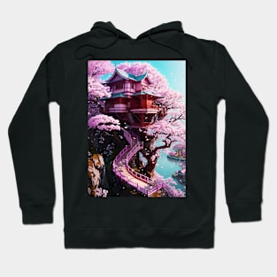 The beautiful cherry blossom house. Hoodie